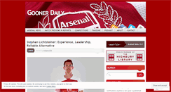 Desktop Screenshot of goonerdaily.com