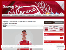 Tablet Screenshot of goonerdaily.com